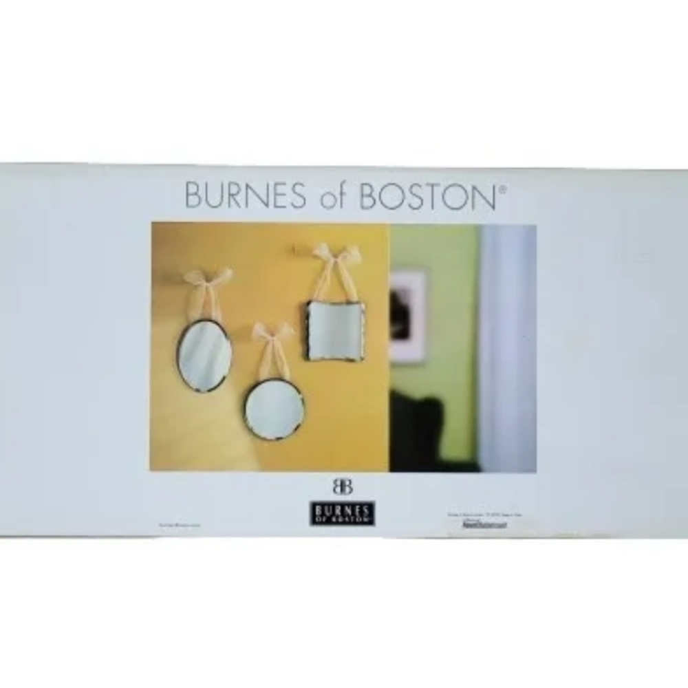 New Burnes of Boston 3 Piece Venetian Mirror Set